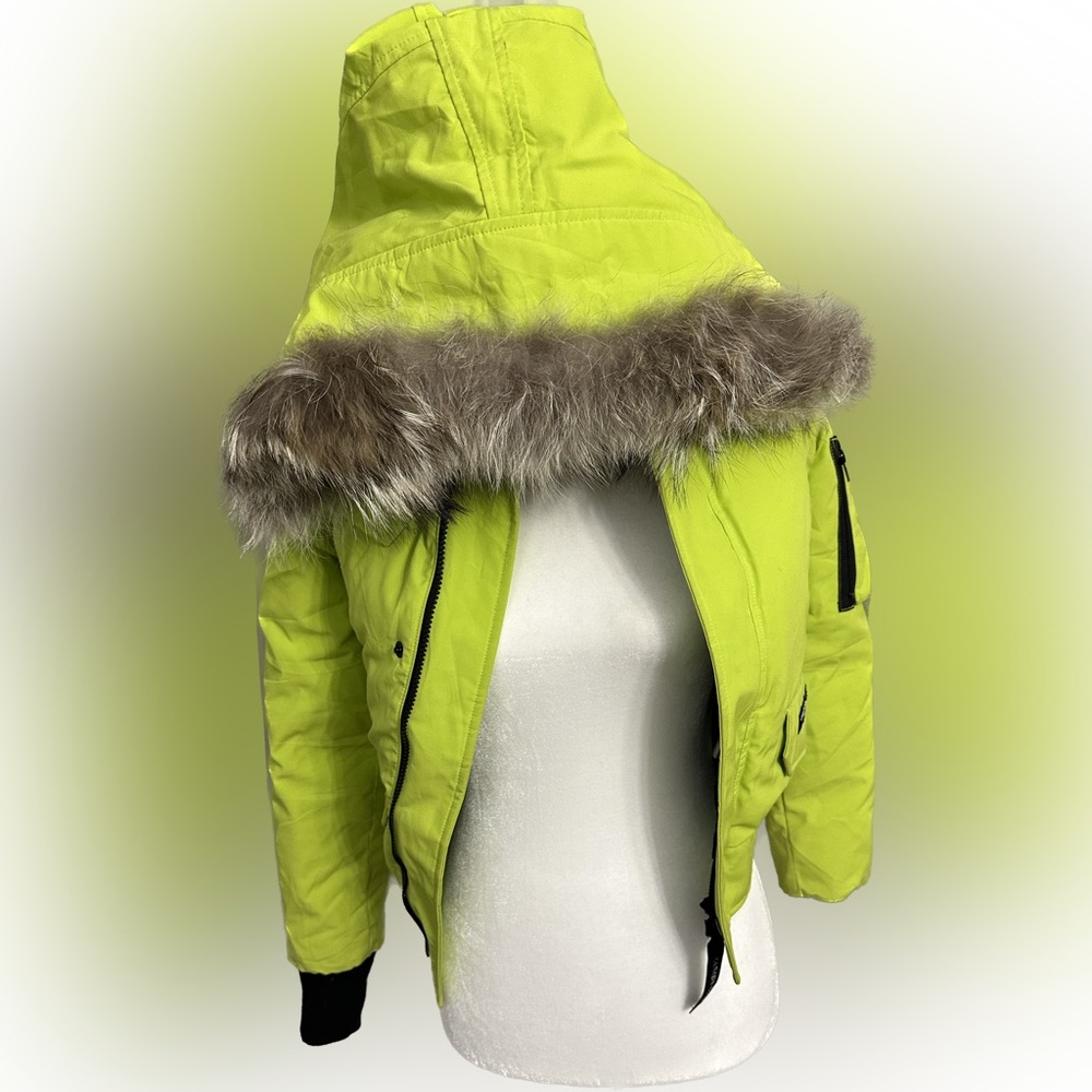 Neon green Canada Goose